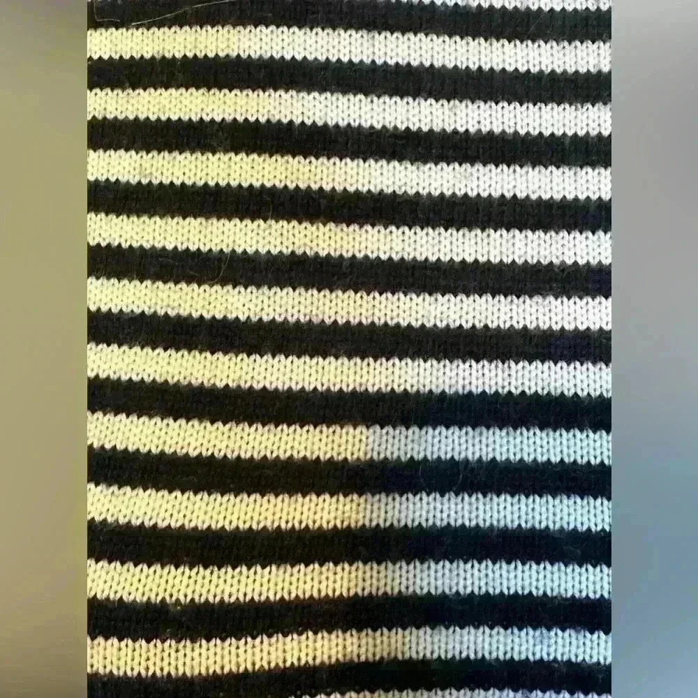 Lululemon Women’s Yogi Crew Sweater, Black/White Stripes - Picture 8 of 8